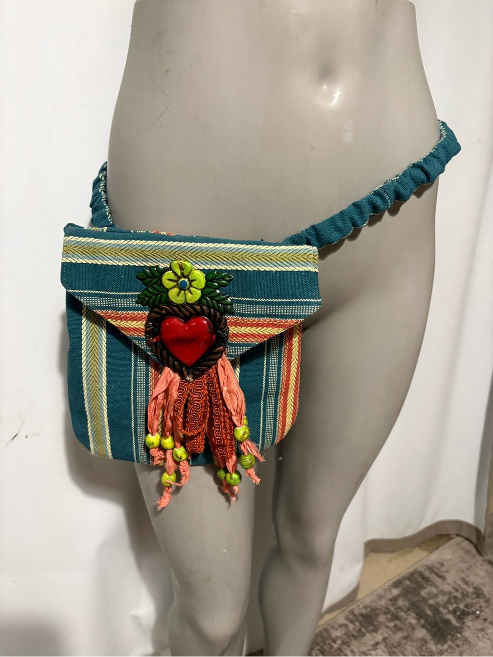 Upcycled Waist Pocket Shopping Festivals Dog Walking Cell Phone  Key Card Holder